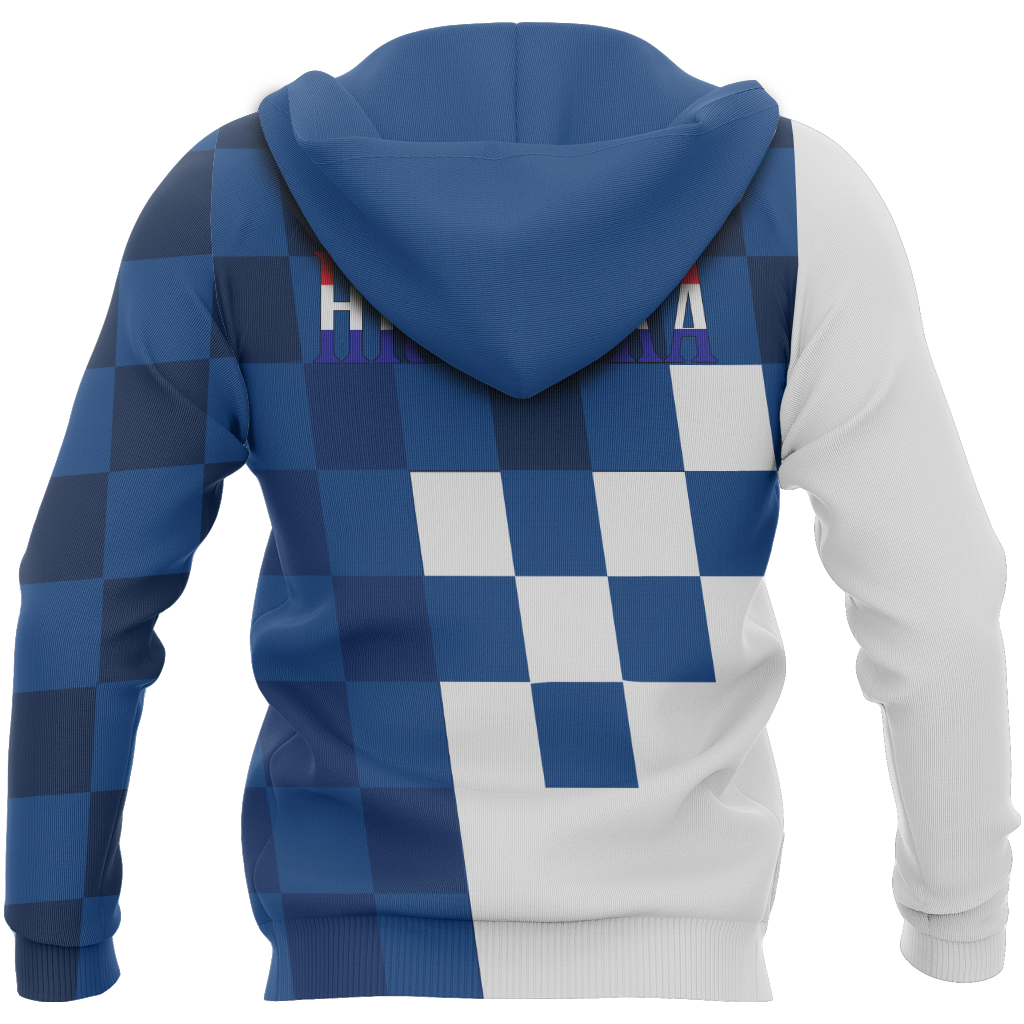 Croatia Coat Of Arms Zip Hoodie Blue Version A02-Apparel-Khanh Arts-Hoodie-S-Vibe Cosy™