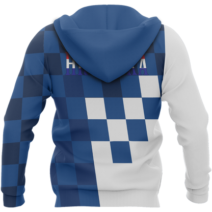 Croatia Coat Of Arms Zip Hoodie Blue Version A02-Apparel-Khanh Arts-Hoodie-S-Vibe Cosy™