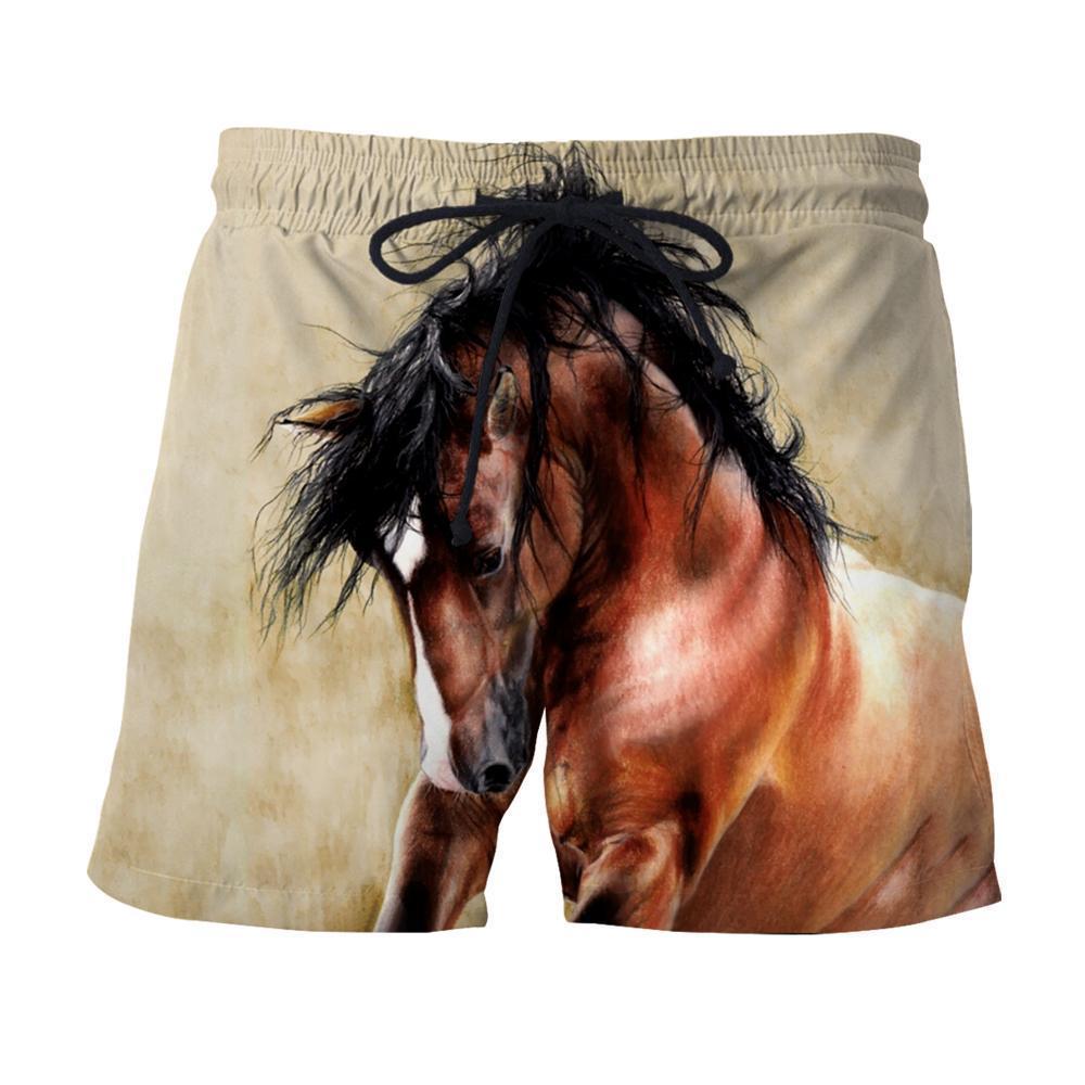 3D All Over Printed Horse painting Clothes-Apparel-HP Arts-SHORTS-S-Vibe Cosy™