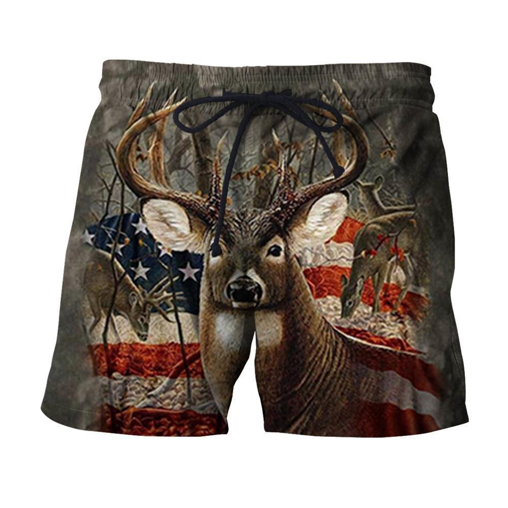 3D All Over Printed Deer Clothes-Apparel-HP Arts-SHORTS-S-Vibe Cosy™