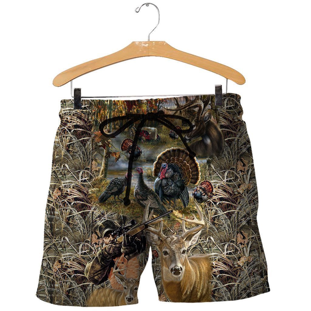 3D All Over Printed Reel Hunting Shirts-Apparel-HP Arts-SHORTS-S-Vibe Cosy™