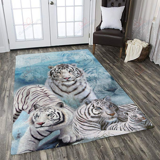 White Tiger Rug SU120602-SUN-Rug Small (3 X 5 FT)-Vibe Cosy™