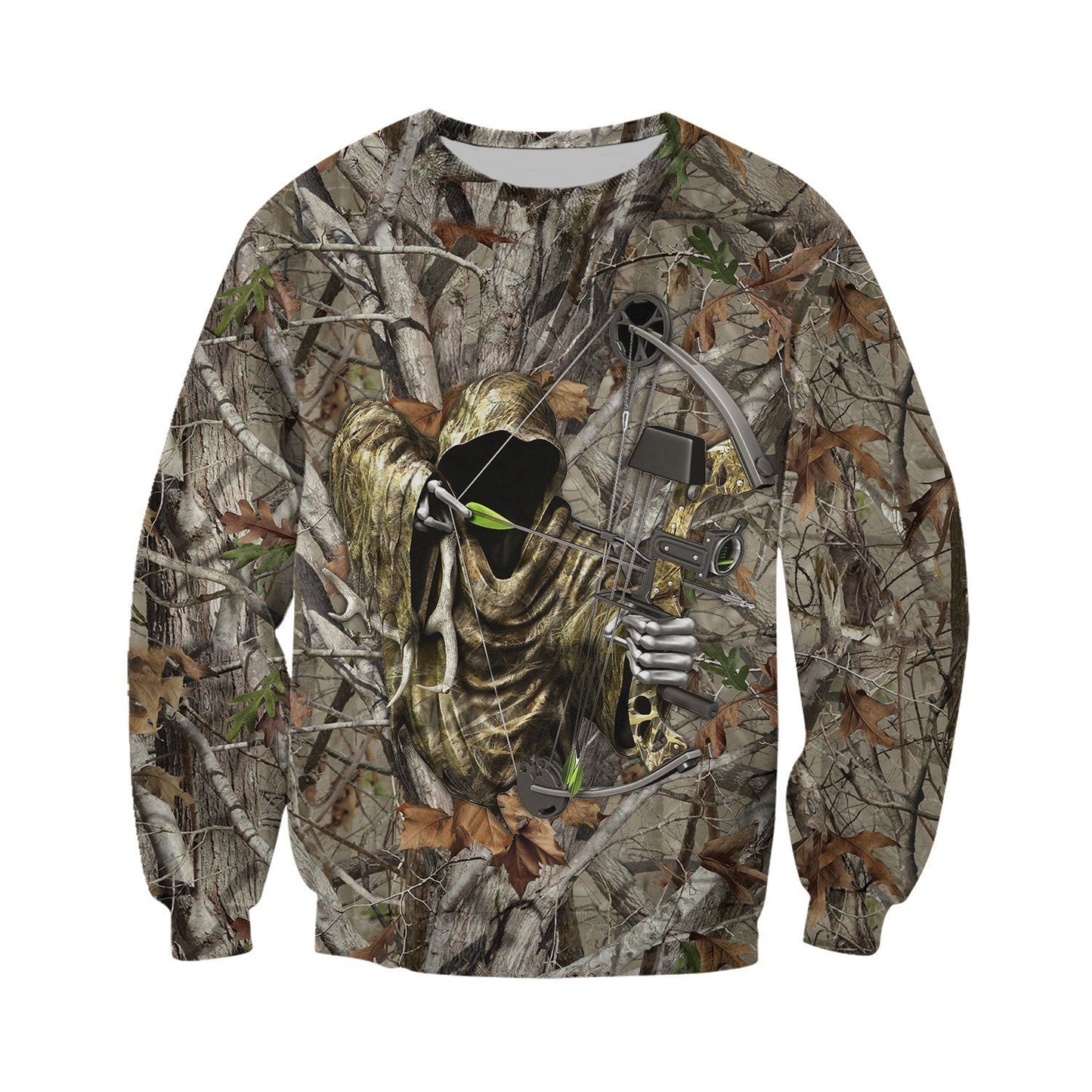 3D All Over Printed Bowhunting Camo Shirts And Shorts-Apparel-HP Arts-Sweatshirt-S-Vibe Cosy™