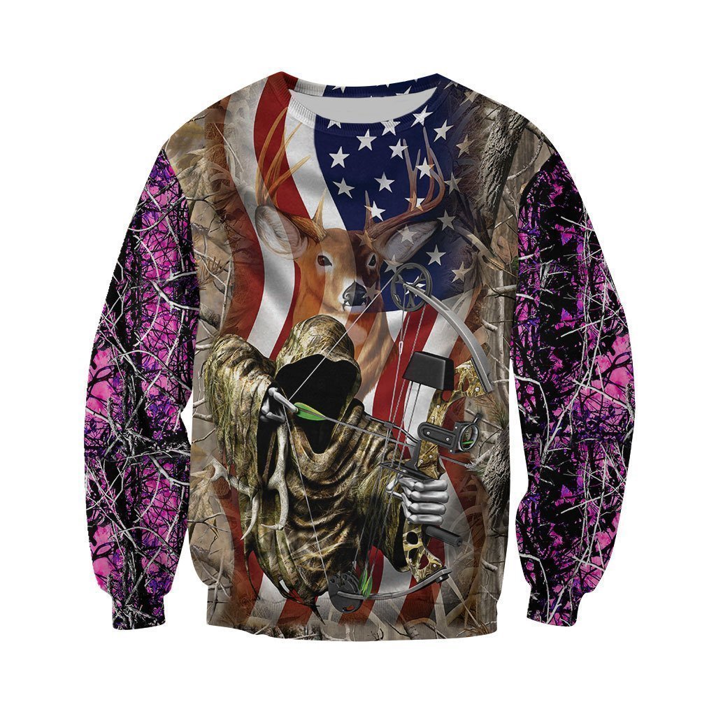 3D All Over Printed Love Hunting Shirts-Apparel-HP Arts-Sweatshirt-S-Vibe Cosy™