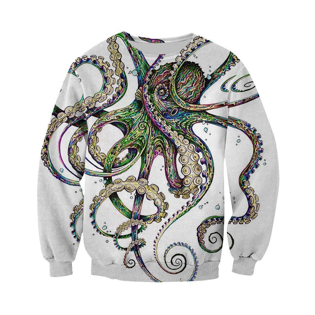 3D All Over Printed Octopsychedelia Shirts and Shorts-Apparel-HP Arts-Sweatshirt-S-Vibe Cosy™