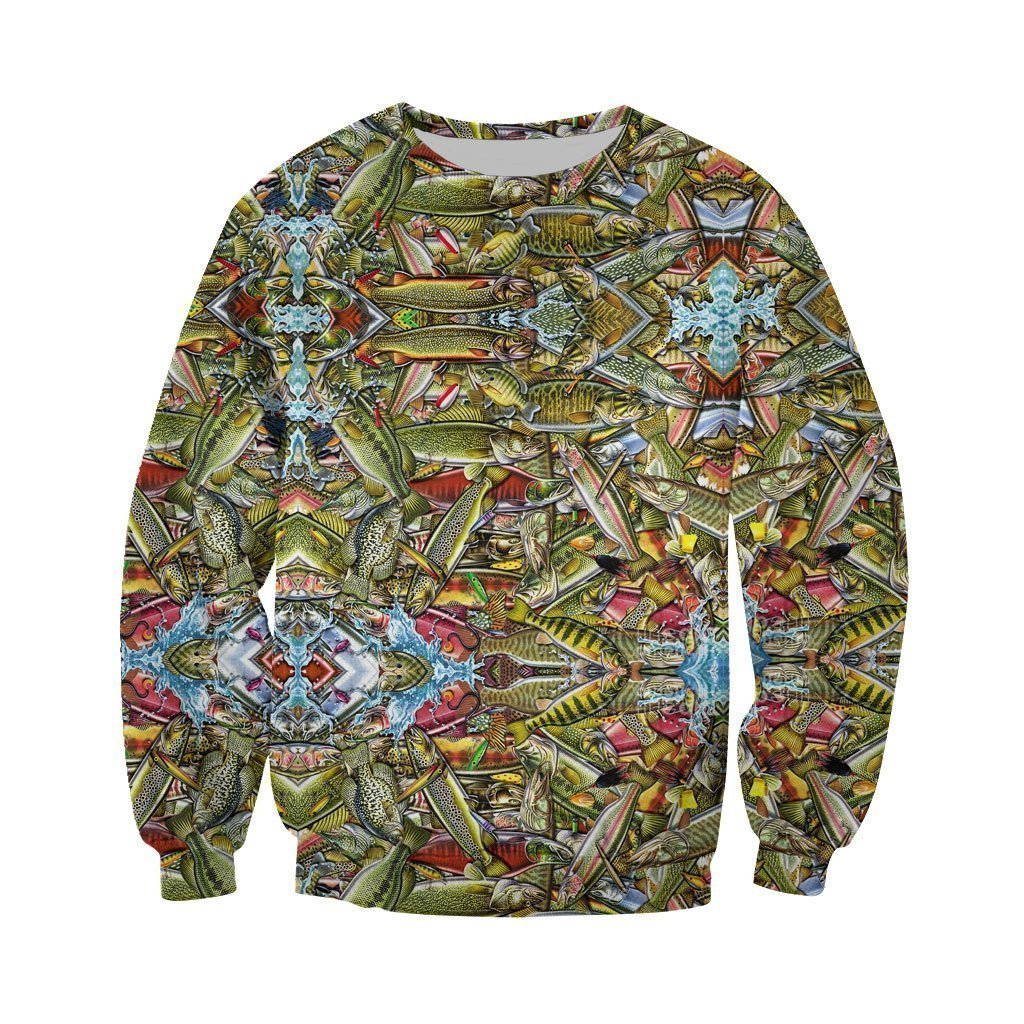 3D All Over Printed Fishing Art Shirts-Apparel-HP Arts-Sweatshirt-S-Vibe Cosy™