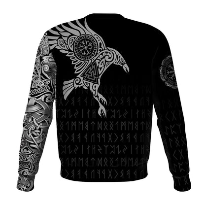 Vikings - The Raven of Odin Tattoo Custom Name-Apparel-HP Arts-Hoodie-S-Vibe Cosy™