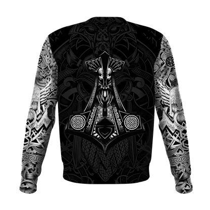 Vikings - Odin Tatoo Style - Amaze Style™-ALL OVER PRINT HOODIES