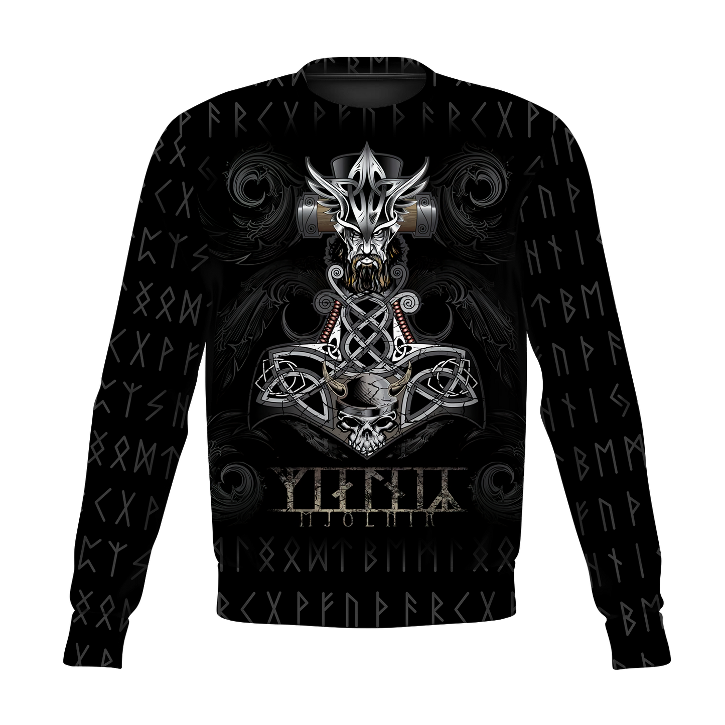 Viking Hoodie Mjolnir-Apparel-HP Arts-Sweatshirt-S-Vibe Cosy™
