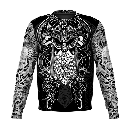 Vikings - Odin Tatoo Style - Amaze Style™-ALL OVER PRINT HOODIES