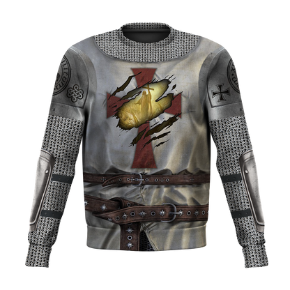 Knight Templar 3D All Over Printed Shirts For Men and Women-Apparel-HP Arts-Sweatshirt-S-Vibe Cosy™