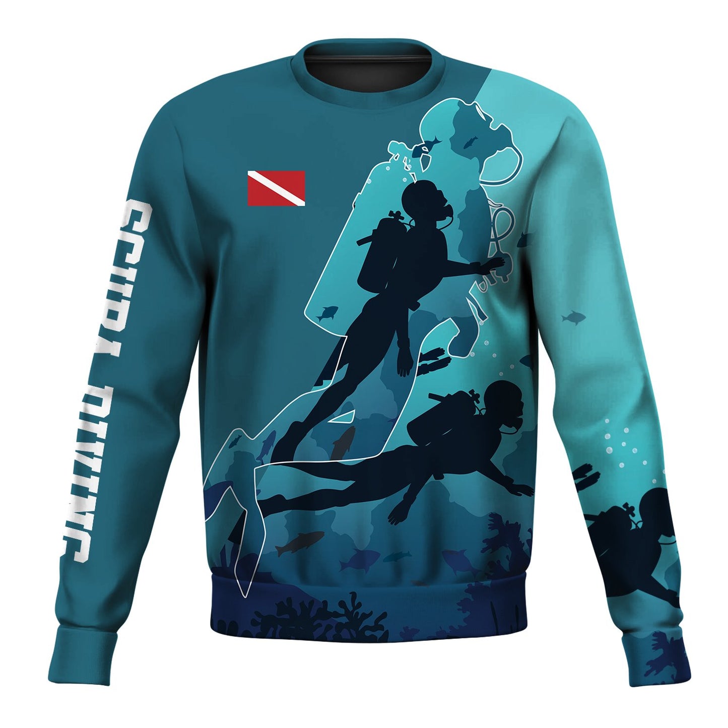 Scuba Diving - 3D All Over Printed Shirt-ALL OVER PRINT HOODIES-HP Arts-Sweatshirt-S-Vibe Cosy™