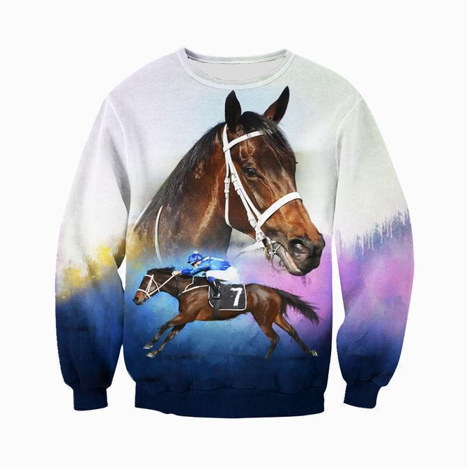 3D All Over Printed Winx Horse Color-Apparel-HP Arts-Sweatshirt-S-Vibe Cosy™