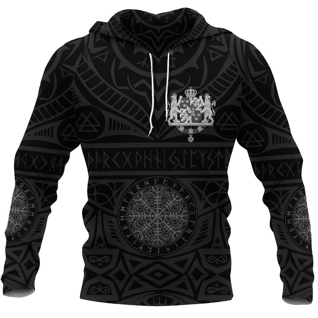 Sweden Vikings Tattoo Hoodie-Apparel-HP Arts-Hoodie-S-Vibe Cosy™