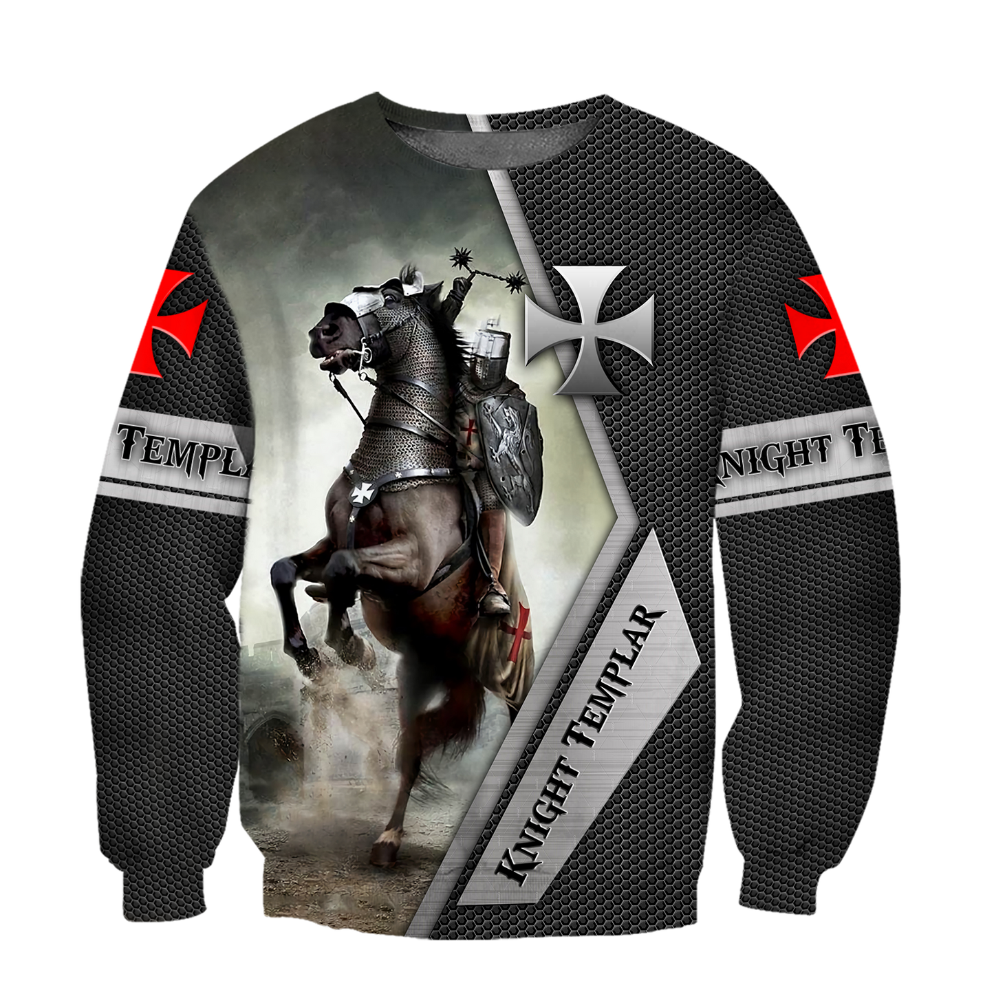 Premium Knight Templar Riding Horse All Over Printed Shirts For Men And Women MEI