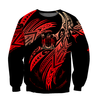 Amazing Fiji Polynesian Tattoo Unisex Deluxe Hoodie ML