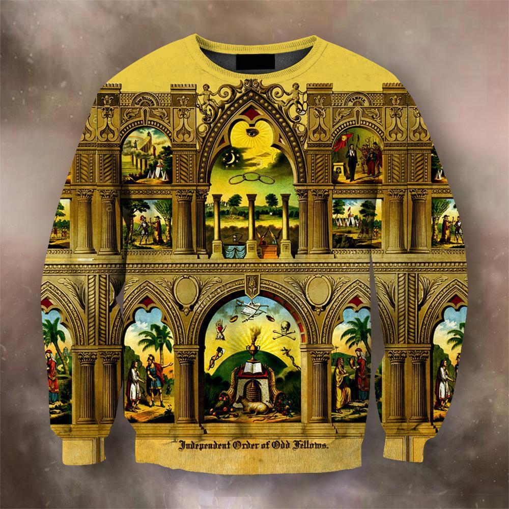 3D All Over Print Odd Fellows History Hoodie-Apparel-HD09-Sweat Shirt-S-Vibe Cosy™
