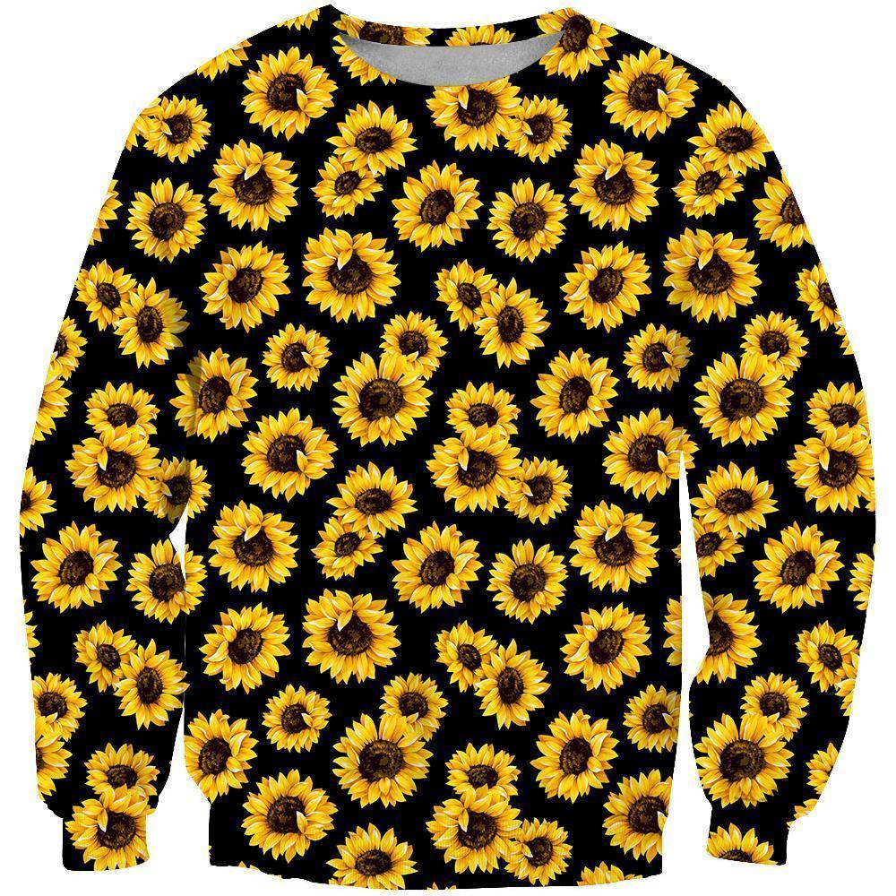 3D All Over Printing Sunflower Shirt-Apparel-Phaethon-Sweatshirt-S-Vibe Cosy™