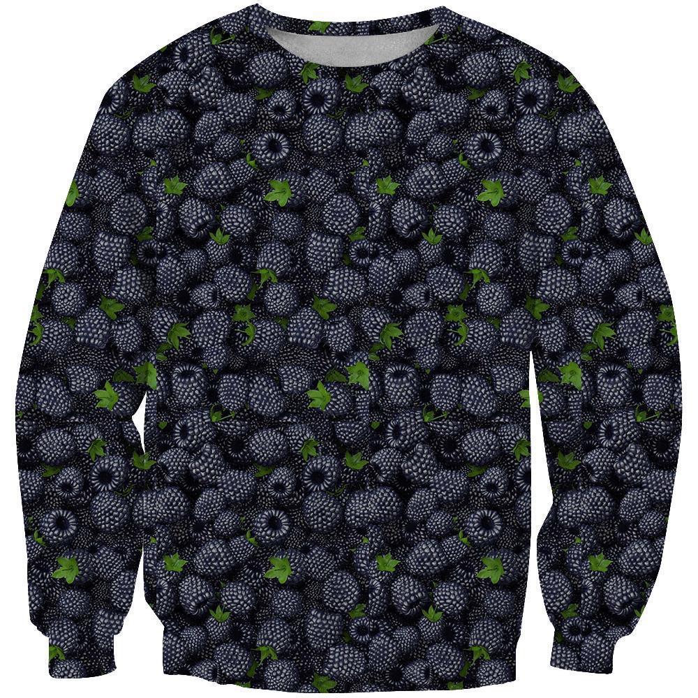 3D All Over Raspberries Hoodie-Apparel-Phaethon-Sweat Shirt-S-Vibe Cosy™