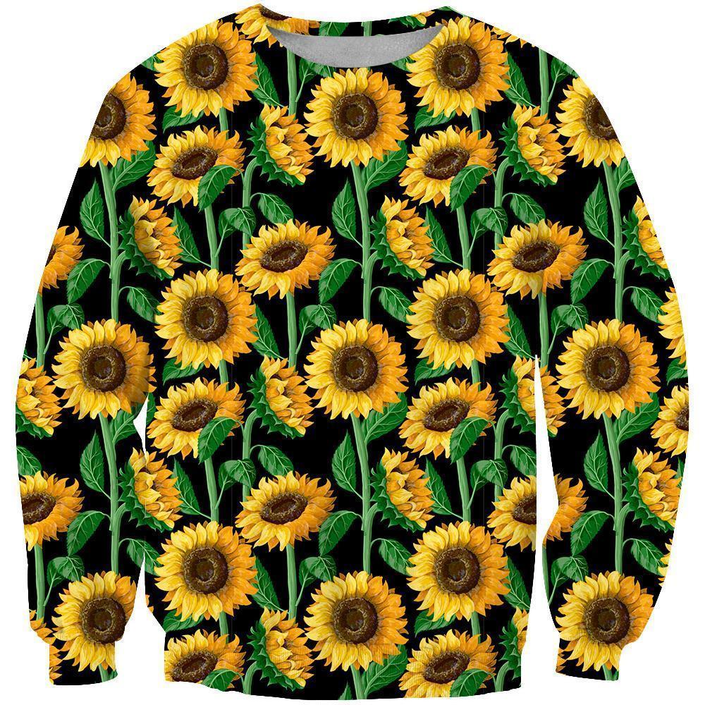 3D All Over Printing Sunflowers Shirt-Apparel-Phaethon-Sweatshirt-S-Vibe Cosy™