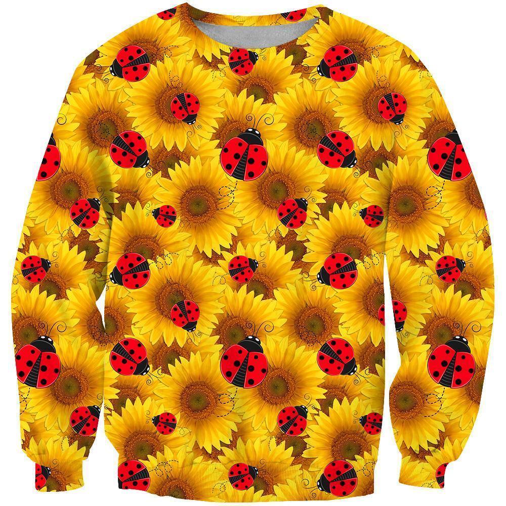3D All Over Printing The Sunflower Bug Shirt-Apparel-Phaethon-Sweatshirt-S-Vibe Cosy™