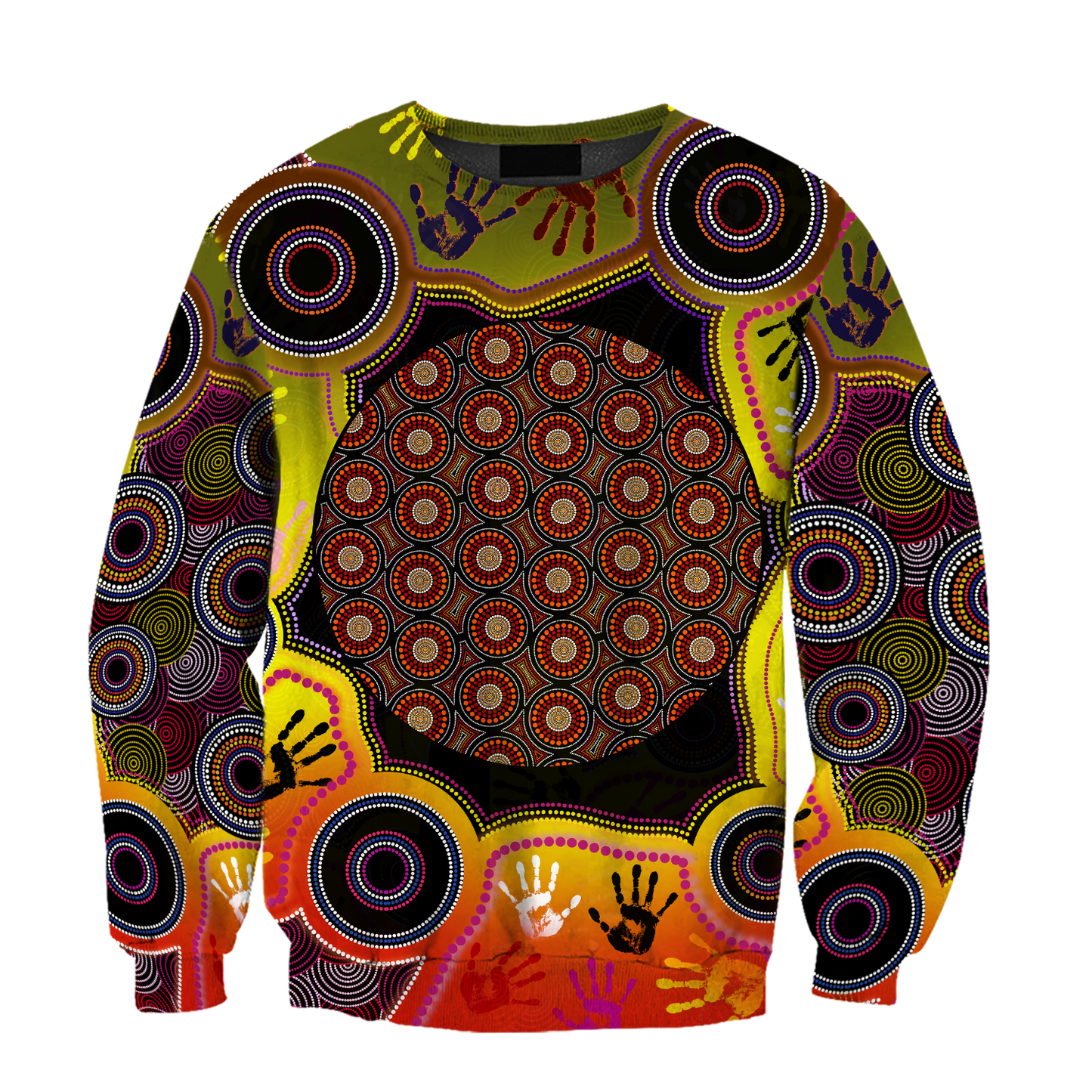 Aboriginal Indigenous Circle Dot Painting Hand Art Shirt For Men And Women