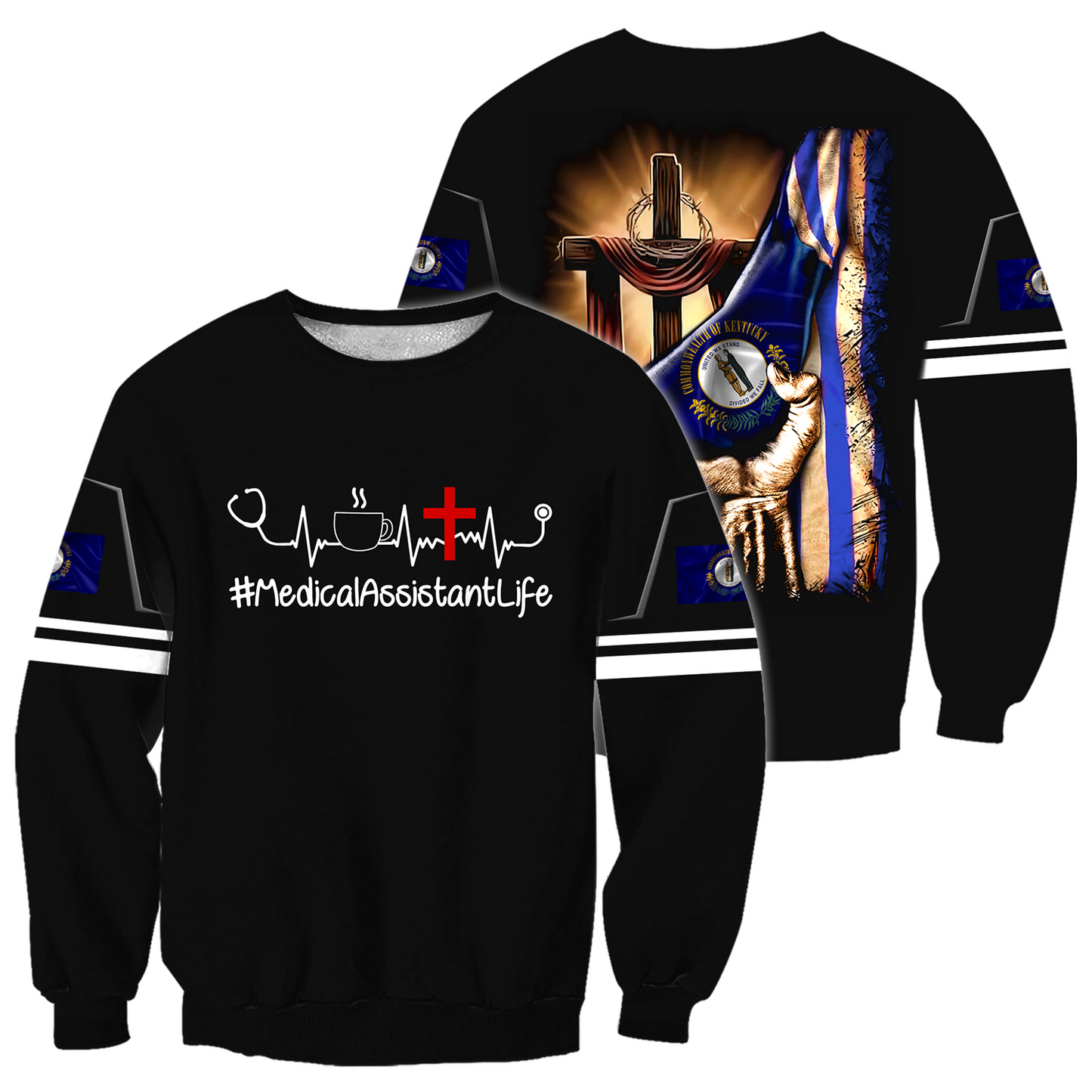 Medical assistant Kentucky 3d hoodie shirt for men and women HAC040403-Apparel-HG-Sweater-S-Vibe Cosy™