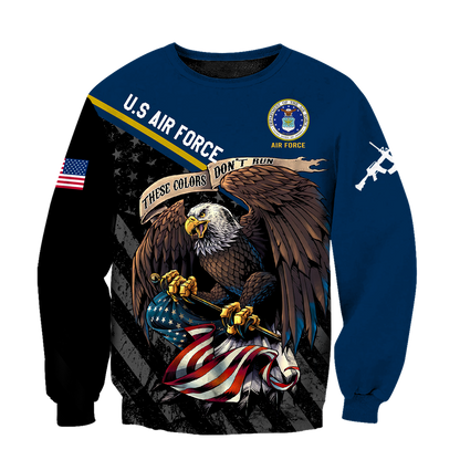 US Veteran Air Force 3d all over printed shirts for men and women TR3005202S-Apparel-Huyencass-Sweat Shirt-S-Vibe Cosy™