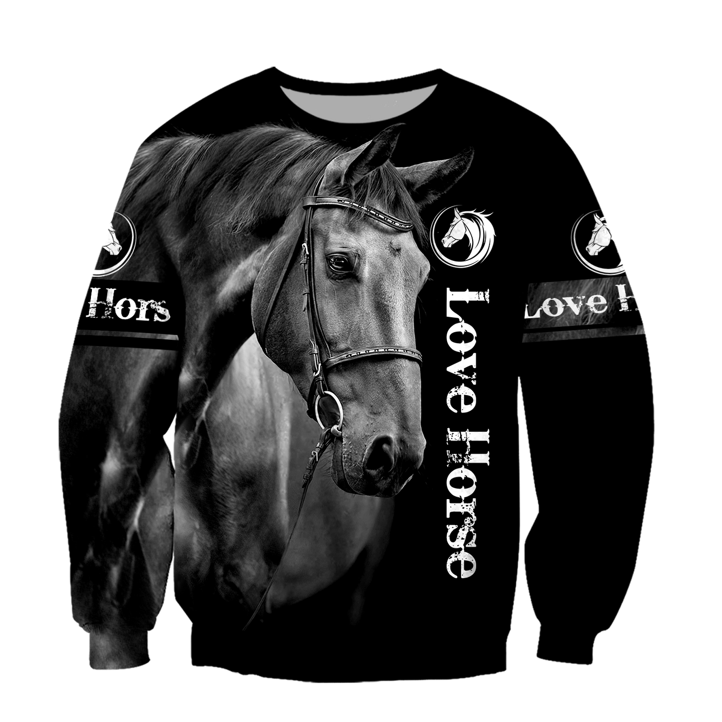 Love Horse 3D All Over Printed Shirts For Men And Women TR2005204S-Apparel-MP-Sweatshirts-S-Vibe Cosy™