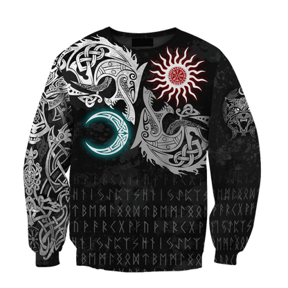 Mythical Norse Wolves 3D All Over Printed Hoodie TR2309201