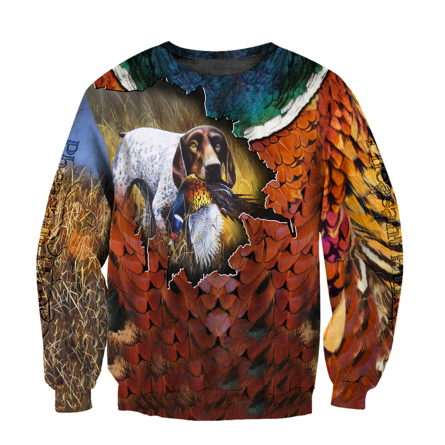 Pheasant GSP Hunting 3D All Over Printed Shirts For Men And Women AZ100102-Apparel-MP-Sweatshirts-S-Vibe Cosy™