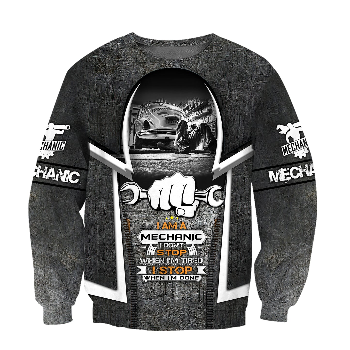 Mechanic 3D All Over Printed Hoodie For Men and Women TN10092001