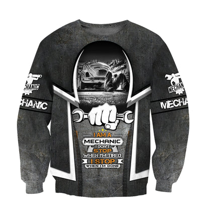Mechanic 3D All Over Printed Hoodie For Men and Women TN10092001
