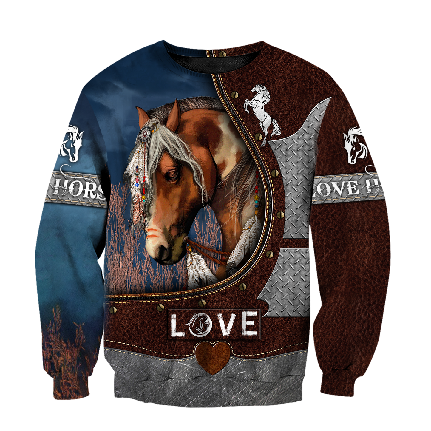 Beautiful Horse 3D All Over Printed Shirts For Men And Women TR2105203-Apparel-MP-Sweatshirts-S-Vibe Cosy™