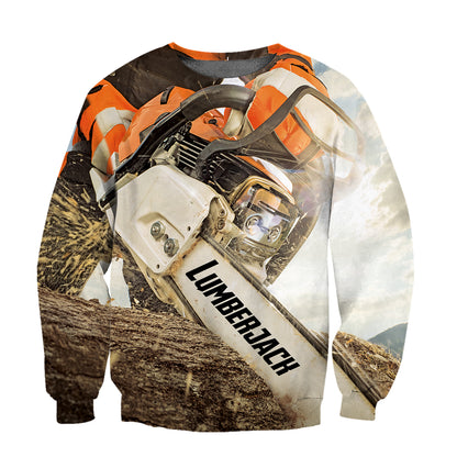 All Over Printed Lumberjack Chainsaw Hoodie NTN09122001-MEI