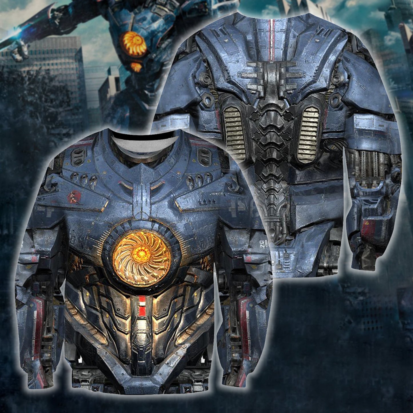 All Over Printed Breastplate Shirts-Apparel-HP Arts-Sweatshirt-S-Vibe Cosy™