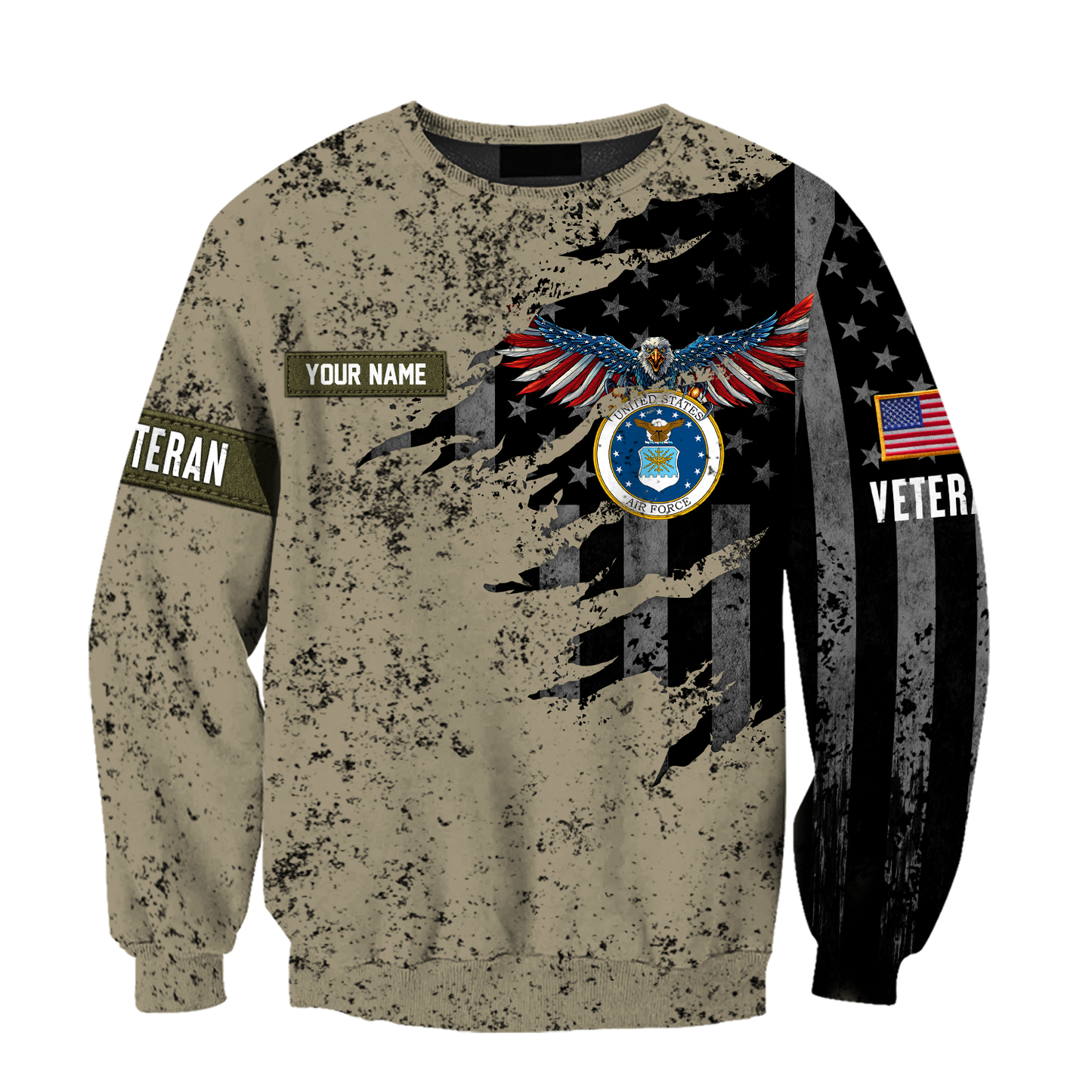 Veteran US Air Force in my heart 3D shirts for men and women