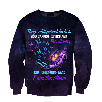 Alzheimer awareness 3D All Over Printed Shirts For Men and Women TR1509201