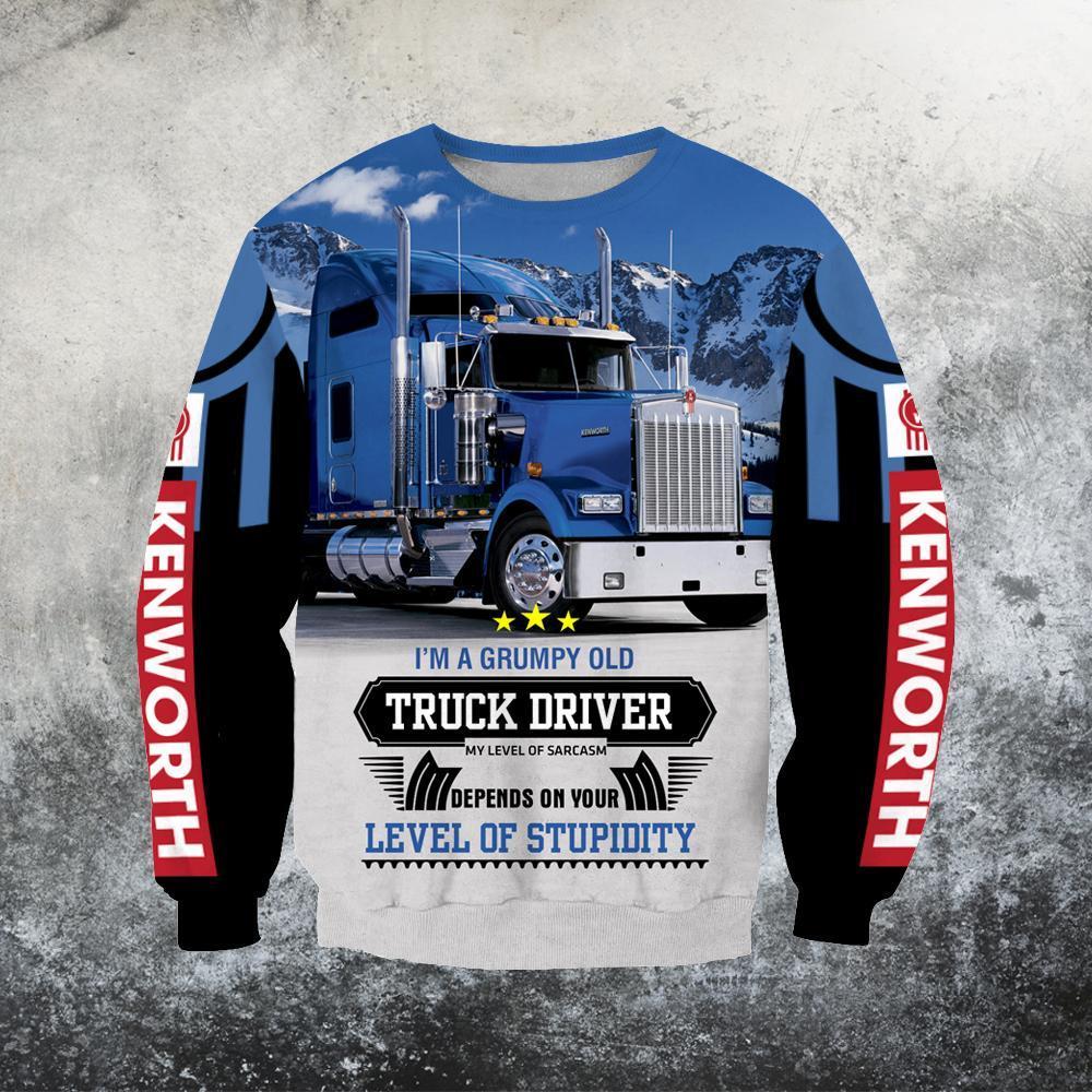 3D All Over Printed Truck Driver Hoodie-Apparel-HP Arts-Sweat Shirt-S-Vibe Cosy™