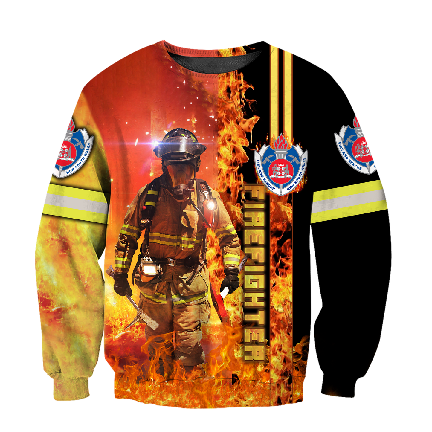 New South Wales Fire Fighter shirt for Men and Women AZ070101-Apparel-NNK-Sweat Shirt-S-Vibe Cosy™