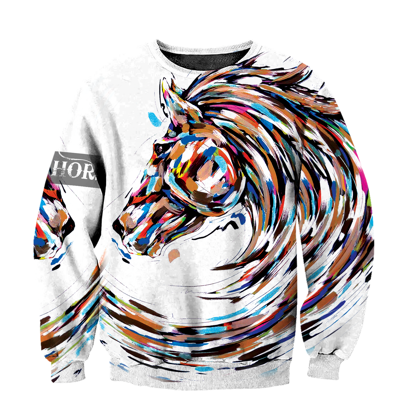 Love Beautiful Horse 3D All Over Printed Shirts For Men And Women TR1605202S-Apparel-MP-Sweatshirts-S-Vibe Cosy™