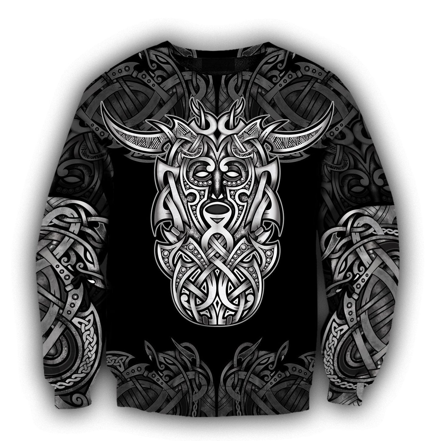 Loki Godmask All Over Printed TR091001-Apparel-HP Arts-Sweatshirt-S-Vibe Cosy™