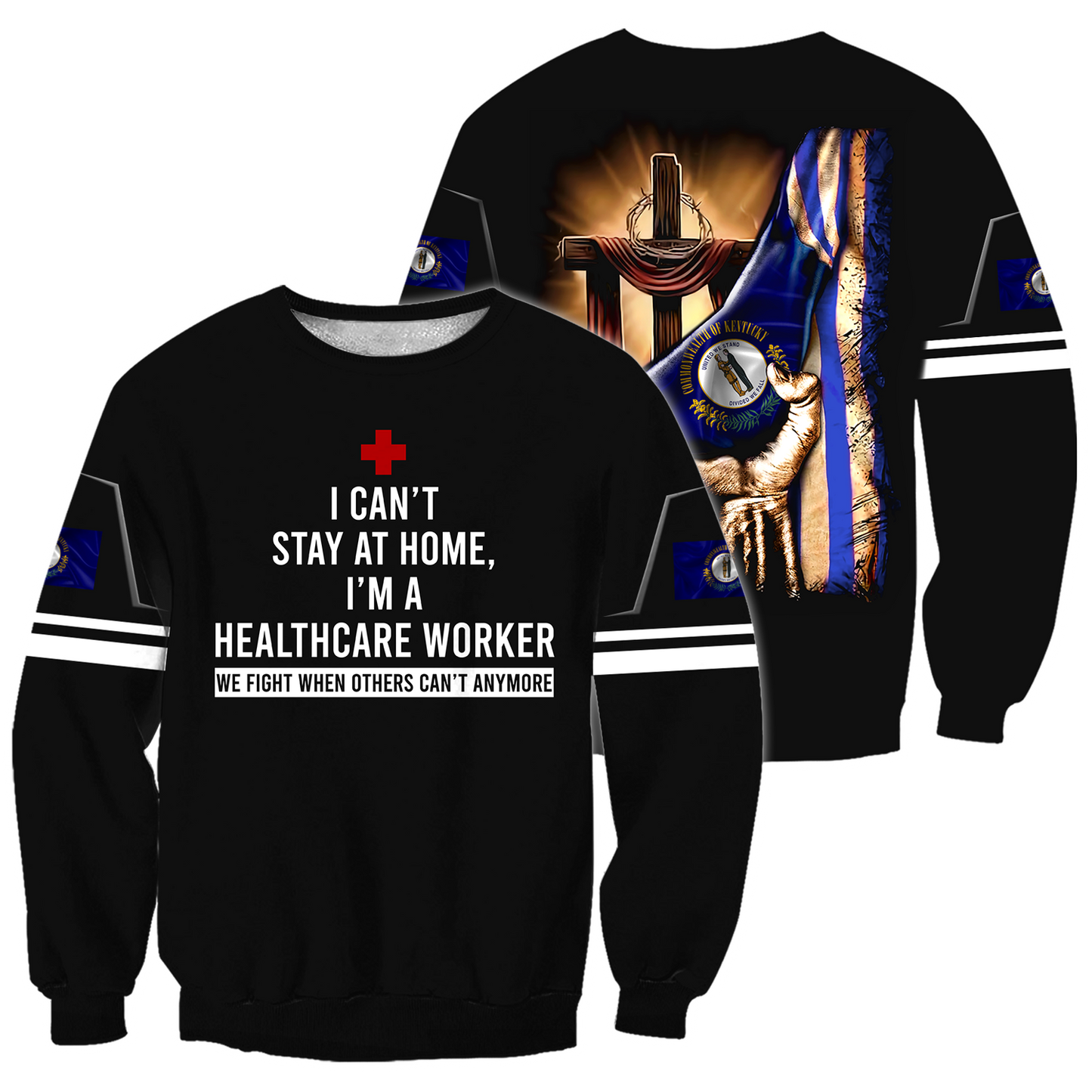 Healthcare worker Kentucky 3d hoodie shirt for men and women HAC040404-Apparel-HG-Sweater-S-Vibe Cosy™