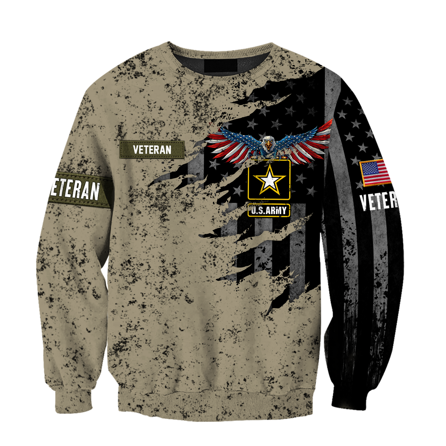 Veteran US Army Eagle in my heart 3D shirts for men and women