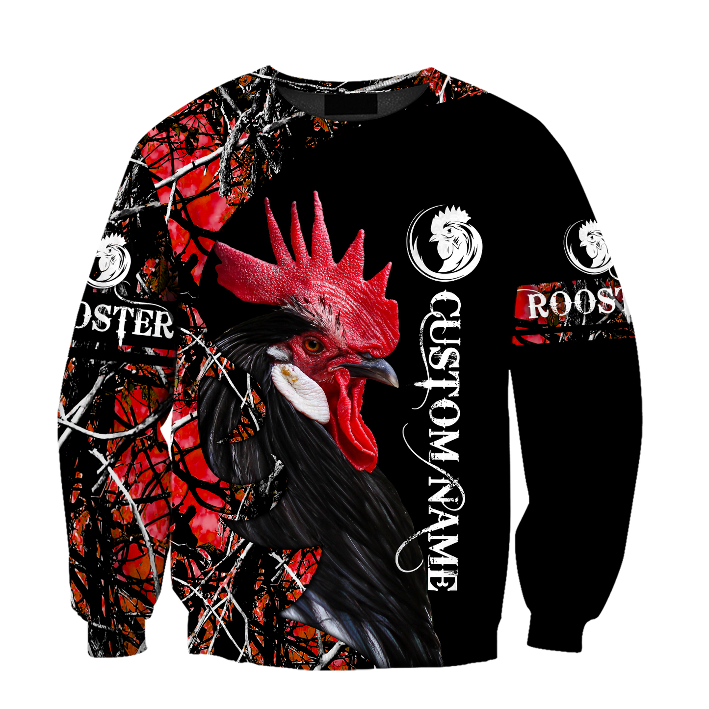 King Rooster Customize 3D All Over Printed Unisex Hoodie ML