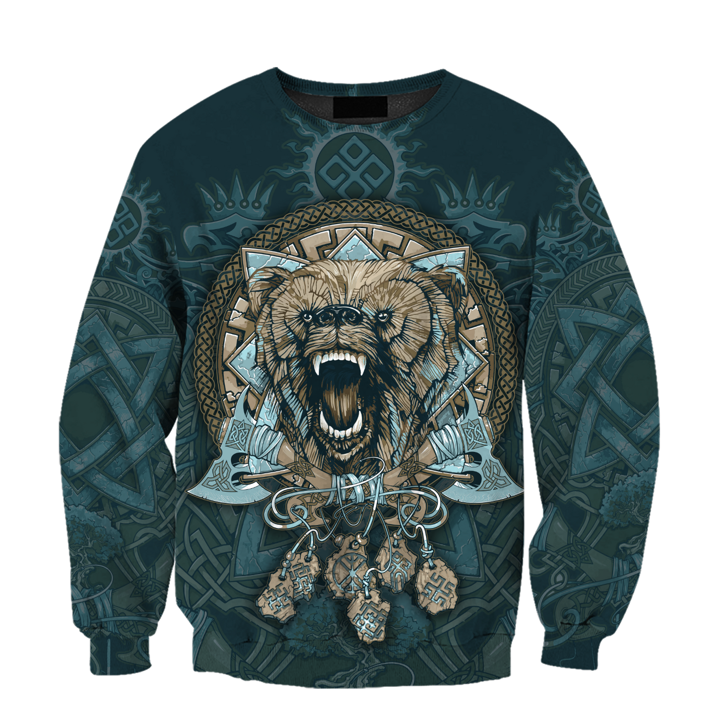 3D All Over Printed Bear Tribal Tattoo TR2910207PT