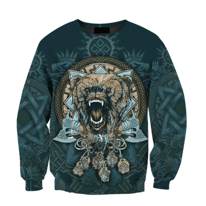 3D All Over Printed Bear Tribal Tattoo TR2910207PT