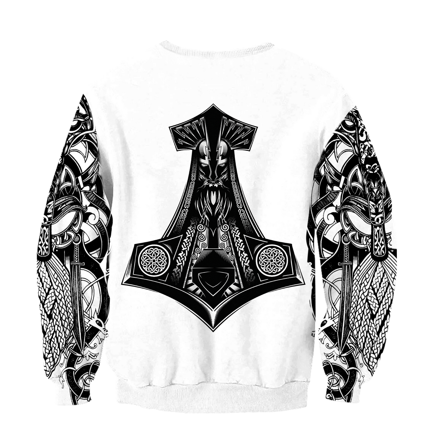 Viking Odin All Over Printed AM281003-Apparel-HP Arts-Hoodie-S-Vibe Cosy™