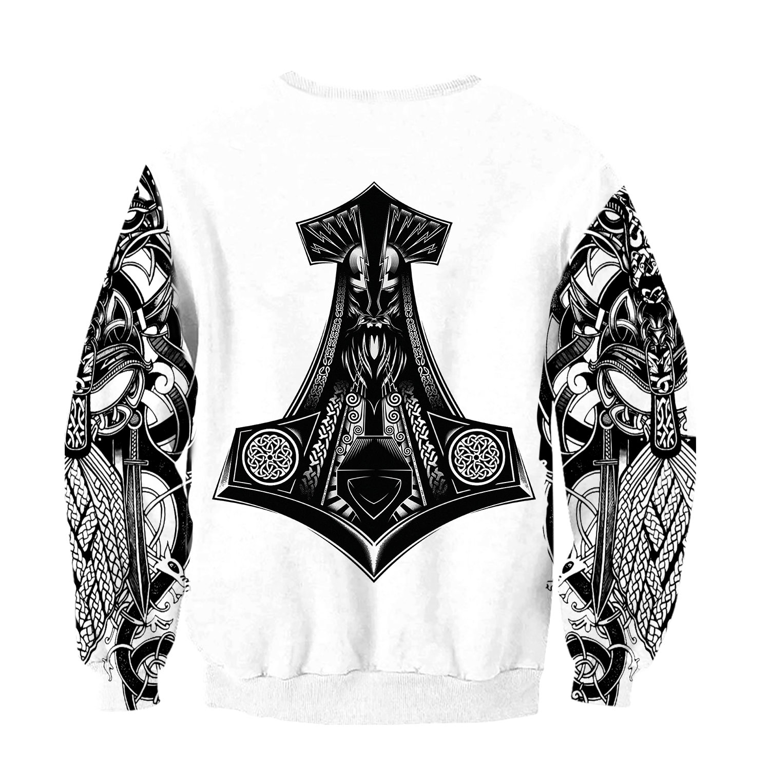 Viking Odin All Over Printed AM281003-Apparel-HP Arts-Hoodie-S-Vibe Cosy™