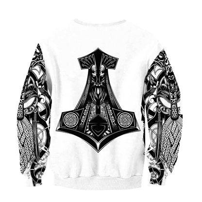 Viking Odin All Over Printed AM281003-Apparel-HP Arts-Hoodie-S-Vibe Cosy™